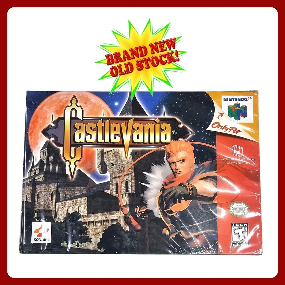Konami Castlevania Nintendo 64 N64 Game Sealed‎ New Gold Seal